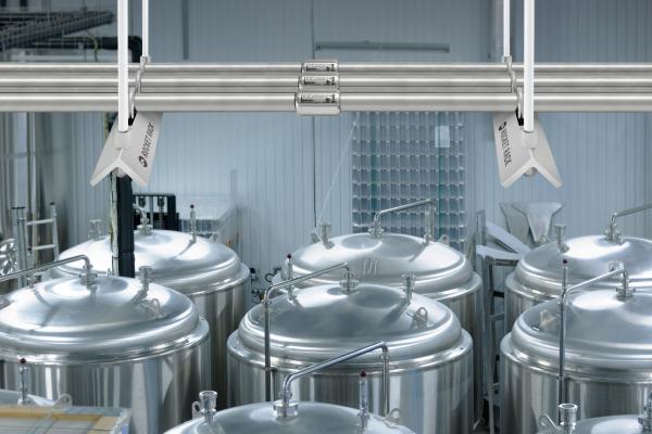 robroy stainless conduit in application in a hygienic setting